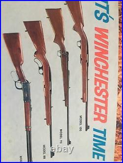 Winchester Vintage 1950's Counter Display, Model 70, 88, 100, 1894