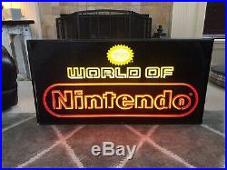 World of Nintendo Superbrite withSeal Retail Store Display Sign Vintage M36N