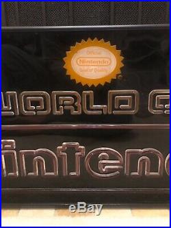 World of Nintendo Superbrite withSeal Retail Store Display Sign Vintage M36N