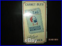 Zig Zag Rare Antique Vintage Advertising Sign Dispenser Unit Cigarette Papers
