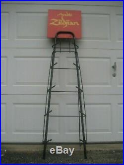 Zildjian Vintage Original Steel Cymbal Tree Store Display Stand! 5 Foot Tall