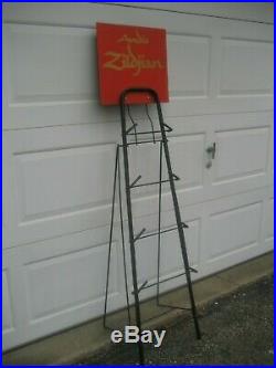 Zildjian Vintage Original Steel Cymbal Tree Store Display Stand! 5 Foot Tall