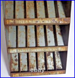 Zipper store display vintage tin Coats & Clark's